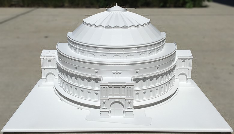ماکت رویال البرت هال بریتانیا ساخته شده با پرینت سه بعدی