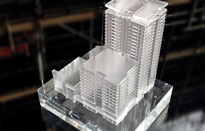 ماکت سازی ساختمان توسط پرینتر سه بعدی رزین